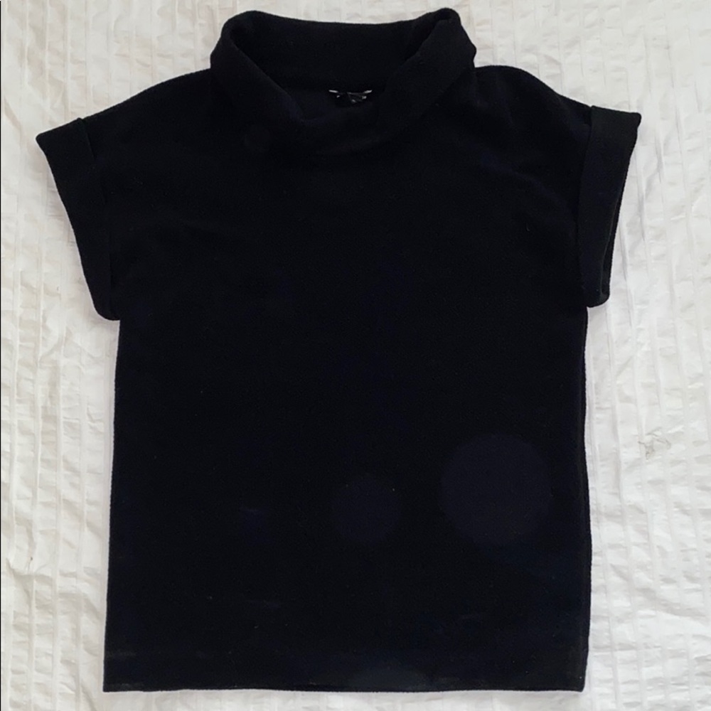 Club monaco rolled sleeve top